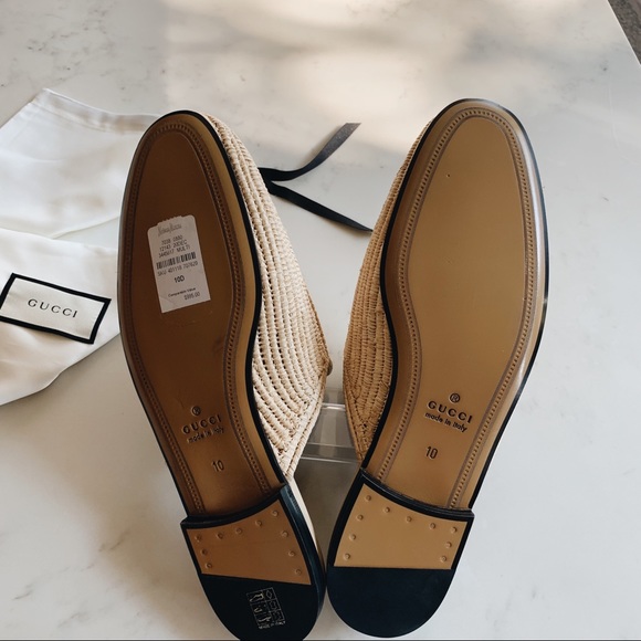 Gucci Princetown Raffia Slippers (Men’s) - Picture 2 of 5